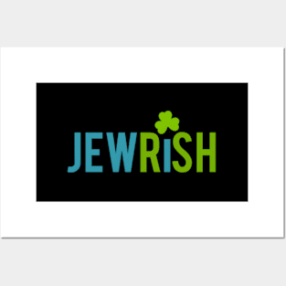 Jewish St Patricks Day Shamrock Jewish Irish Posters and Art